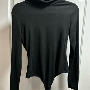 Wild Fable Black Mock Neck Bodysuit
